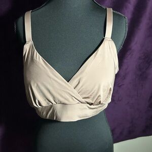 Torrid Light Brown Wrap Top